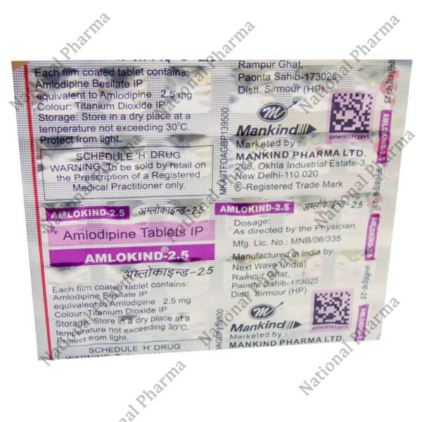 Amlokind-2.5 Tablet 30's - Image 3