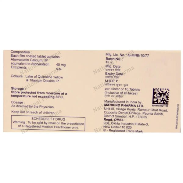 Lipikind 40 Tablet 10's - Image 5