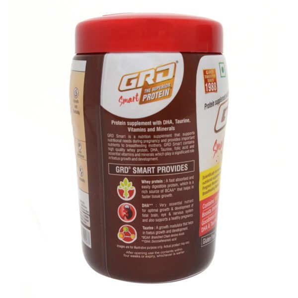 GRD Smart Whey Protein Chocolate Flavour Powder, 200 gm Jar - Image 2