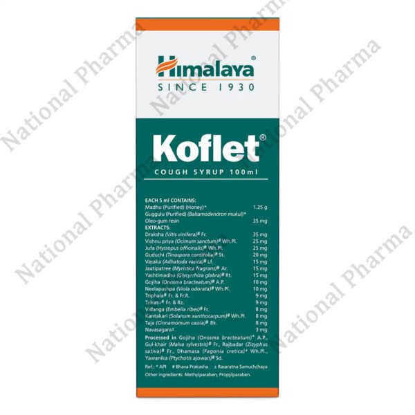 Himalaya Koflet Cough Syrup 100 ML - Image 6