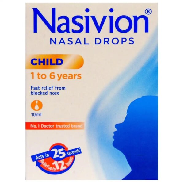 Nasivion 0.025% Paediatric Nasal Drop, 10 ml
