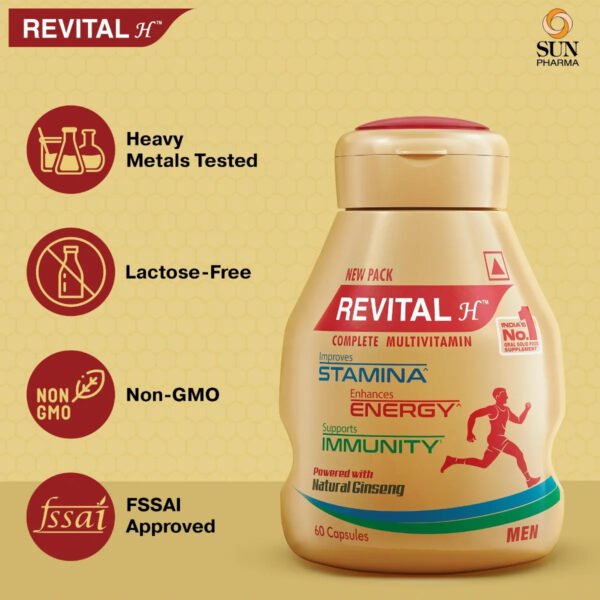 Revital H Complete Multivitamin for Men, 60 Capsules