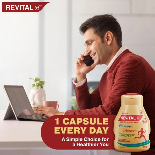 Revital H Complete Multivitamin for Men, 60 Capsules - Image 2