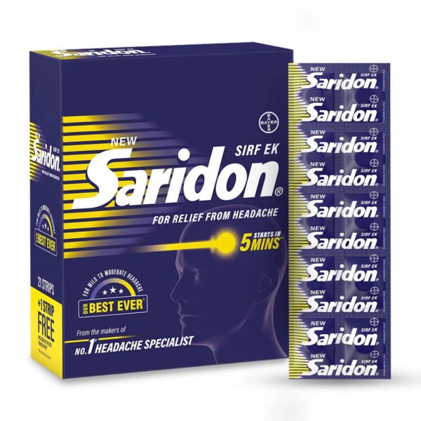 New Saridon for Fast Headache Relief, 10 Tablets