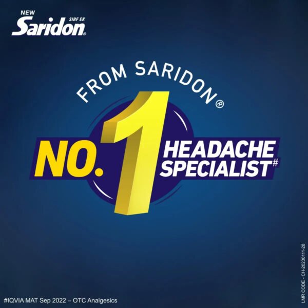 New Saridon for Fast Headache Relief, 10 Tablets - Image 7