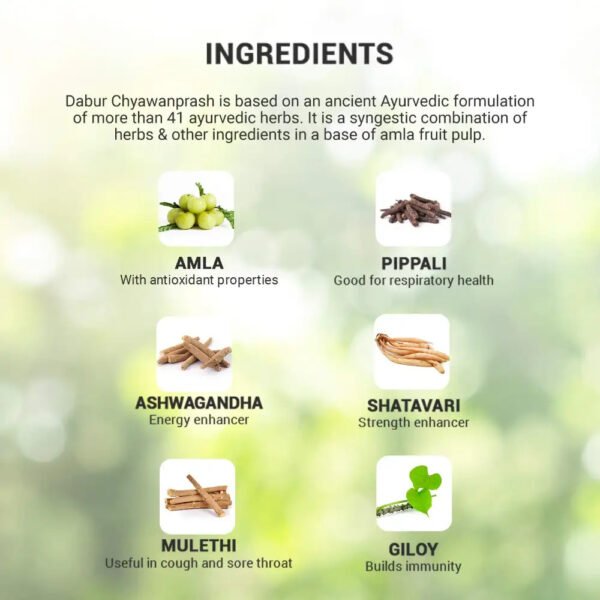Dabur Chyawanprash Awaleha 550 gm - Image 3