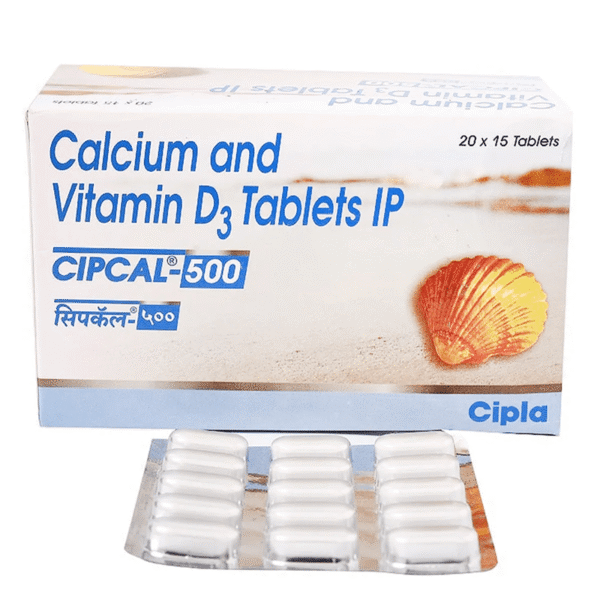 Cipcal 500mg Strip Of 15 Tablets - Image 3