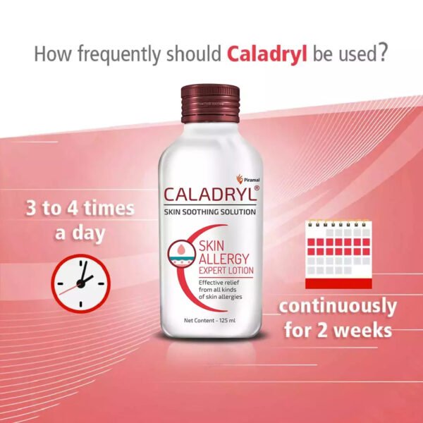 Caladryl Skin Allergy Lotion For Rashes | Sunburn | Prickly Heat And Insect Bites- 125ml - Image 6