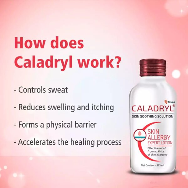 Caladryl Skin Allergy Lotion For Rashes | Sunburn | Prickly Heat And Insect Bites- 125ml - Image 7