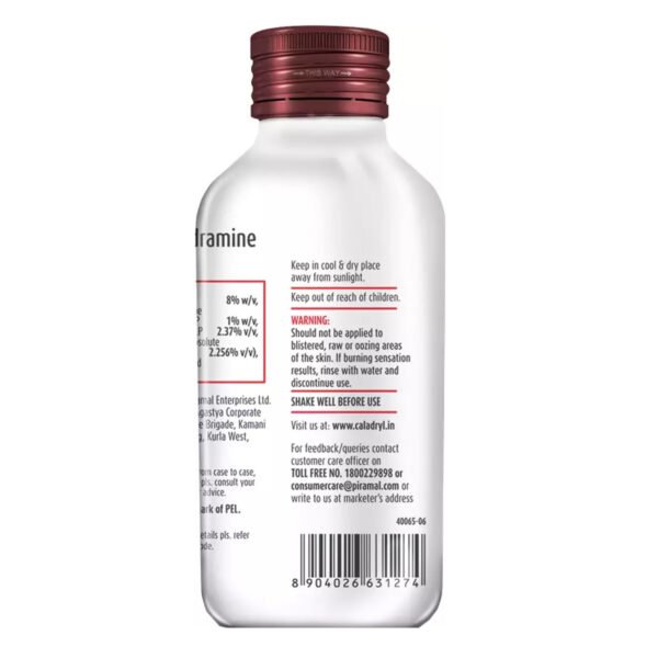 Caladryl Skin Allergy Lotion For Rashes | Sunburn | Prickly Heat And Insect Bites- 125ml - Image 2