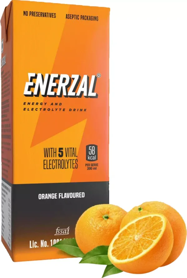 Enerzal Energy Drink Orange Flavour Liquid 500ml
