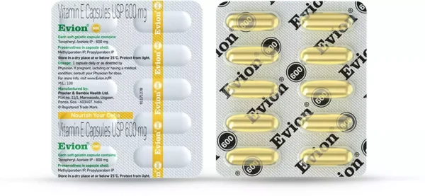 Evion 600mg Strip Of 10 Capsules - Image 3