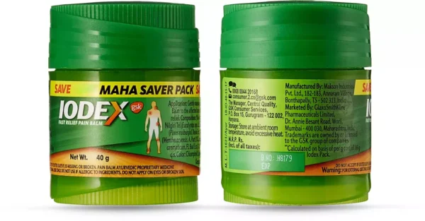 Iodex Fast Relief Pain Balm - 40 Gm - Image 2