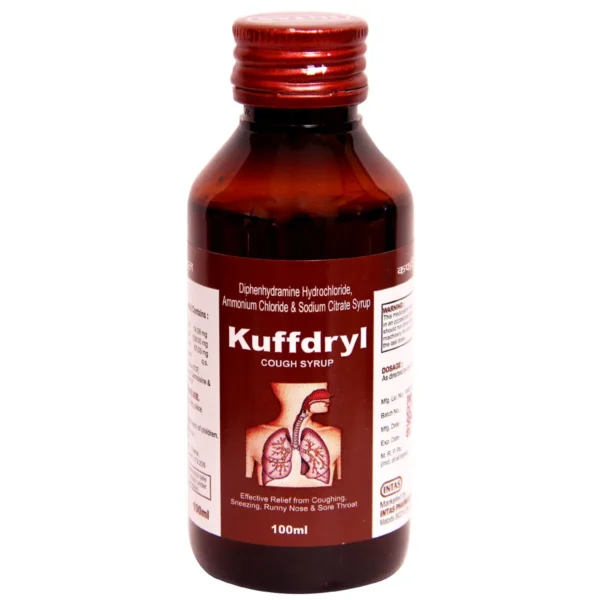 Kuffdryl Bottle Of 100ml Syrup