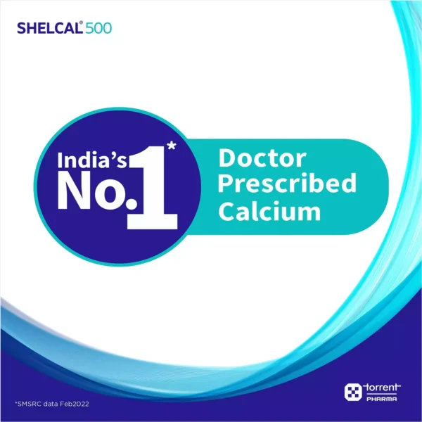 Shelcal 500mg Strip Of 15 Tablets - Image 3