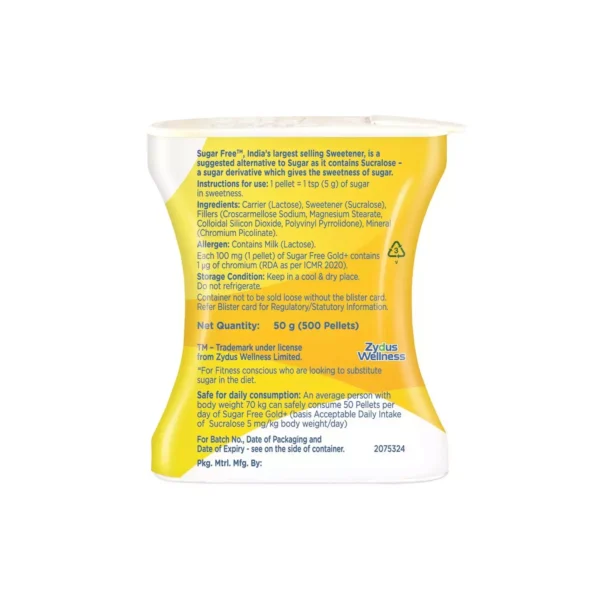 Sugar Free Gold Plus Packet Of 500 Pellets - Image 6