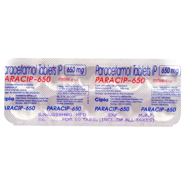 Paracip-650 Tablet - Image 2