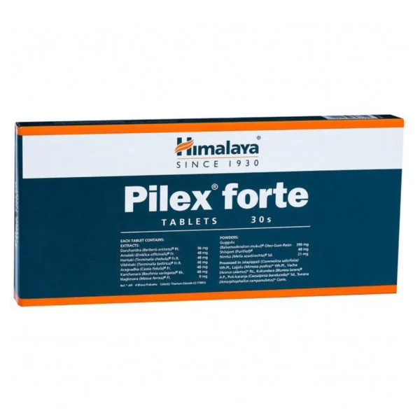 Himalaya Pilex Forte, 30 Tablets